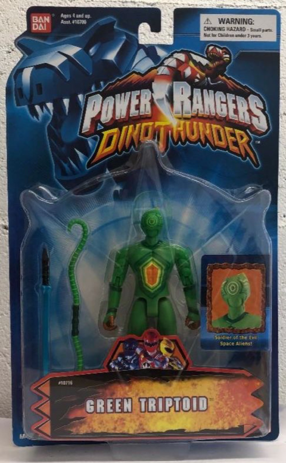 Triptoid Power Ranger Power Rangers Dino Thunder – 5″ Evil Space Alien Green Triptoid (MOC ...