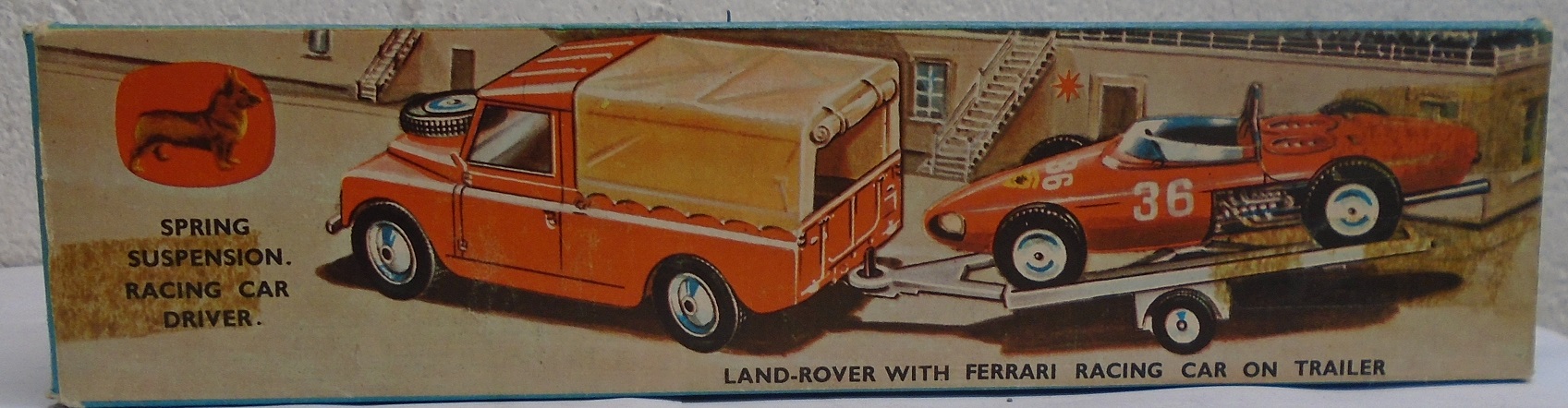 OUT OF STOCK Corgi Gift Set No. 17 Land Rover & Ferrari Racing Car ...